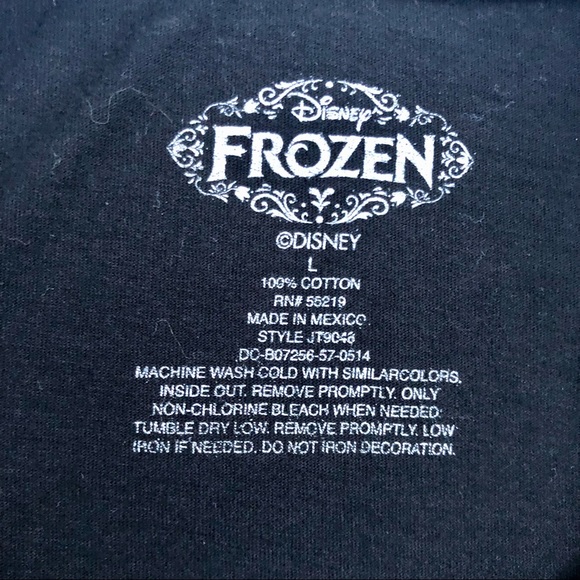 Frozen Disney Olaf Shirt My Friends Are So Flaky Short Sleeve Youth Sz. L - Picture 6 of 6